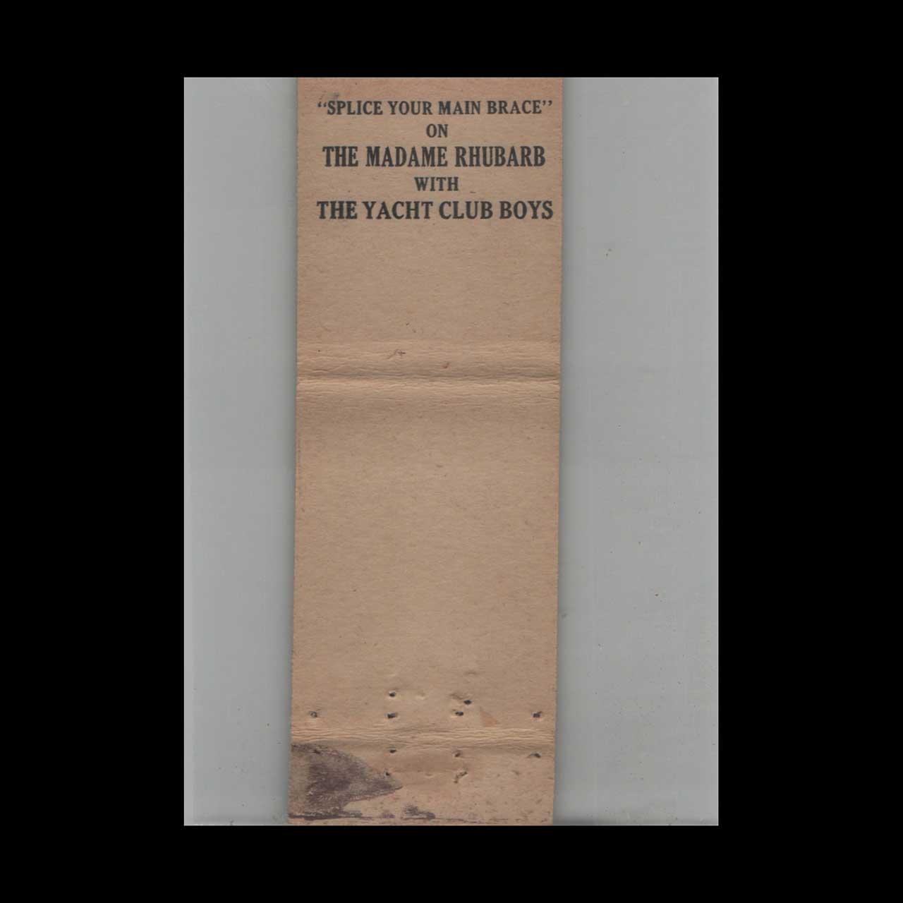 Matchbook Cover Federal Match Co Hotel Vernon Worcester MA Matchbook Cover Federal Match Co Hotel Vernon Worcester MA