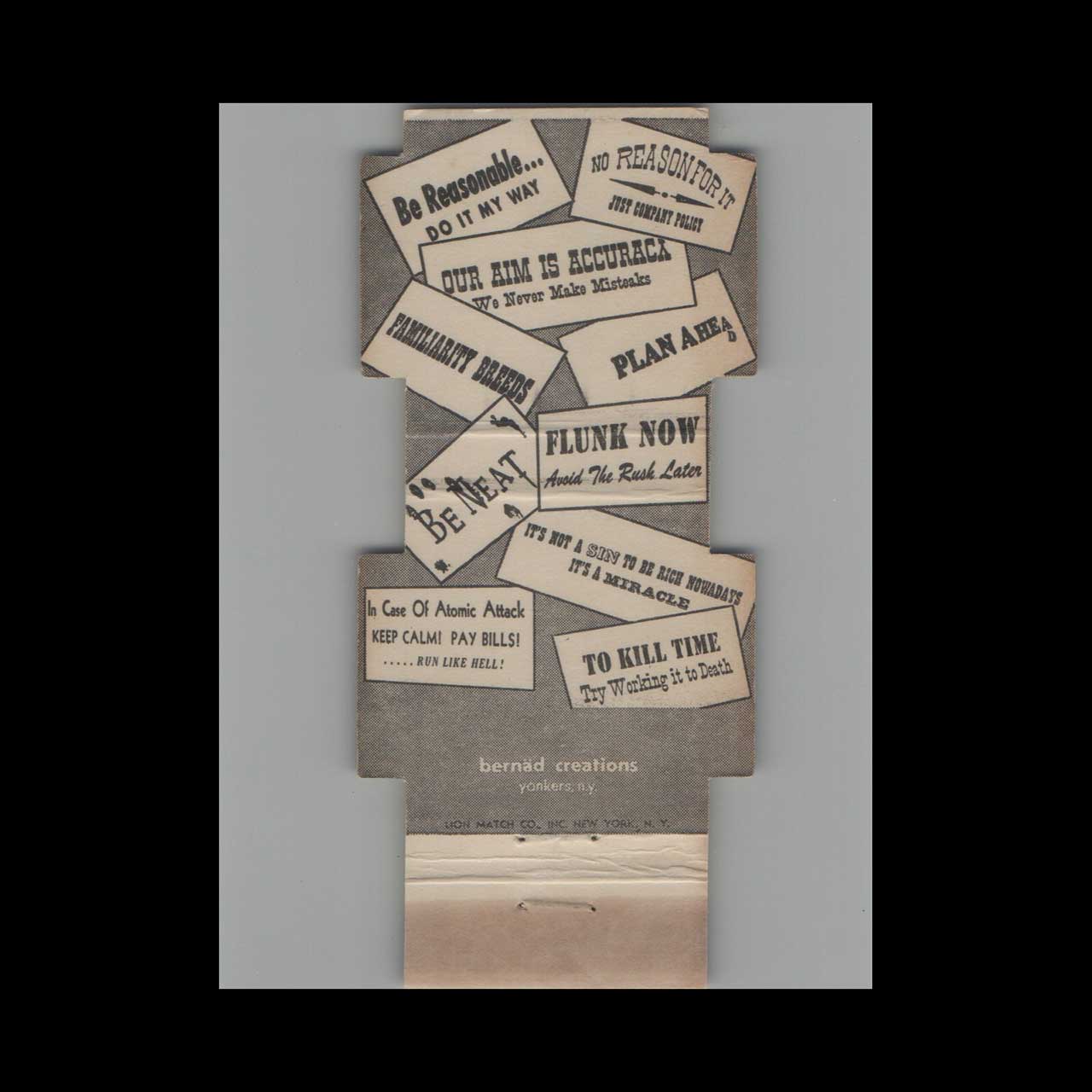 Plan Ahead Michigan Matchbook Cover Plan Ahead Michigan Matchbook Cover