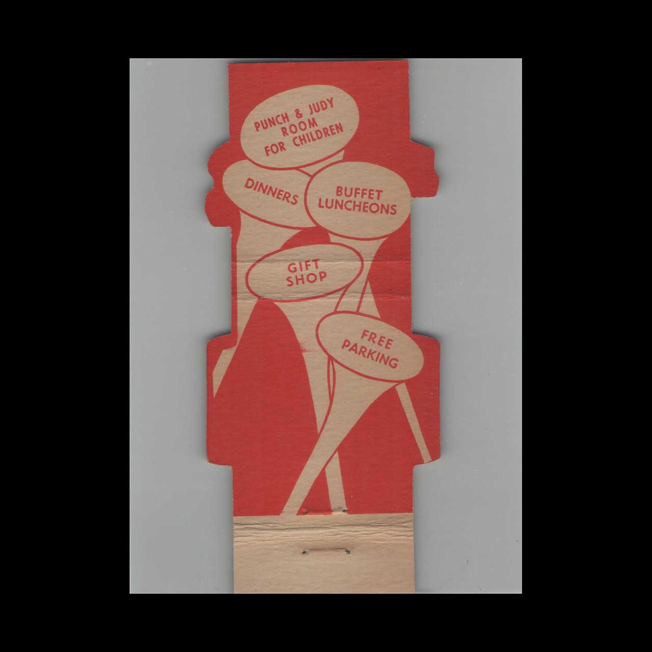 Lion Contour Jay Spears Coach & Four Denver Matchbook Cover Lion Contour Jay Spears Coach & Four Denver Matchbook Cover