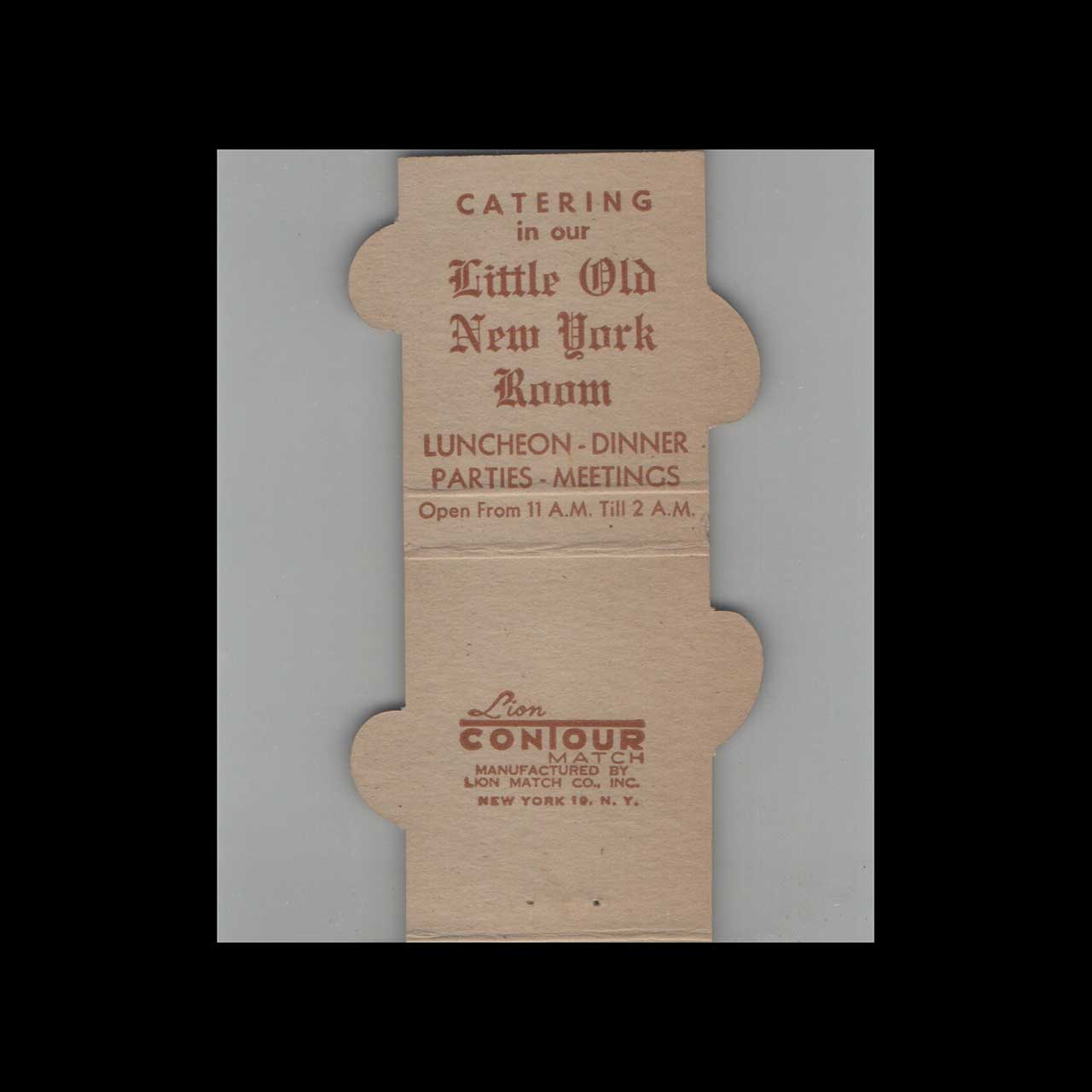 Original Hitchcocks Beef n Beans Matchbook Cover Original Hitchcocks Beef n Beans Matchbook Cover