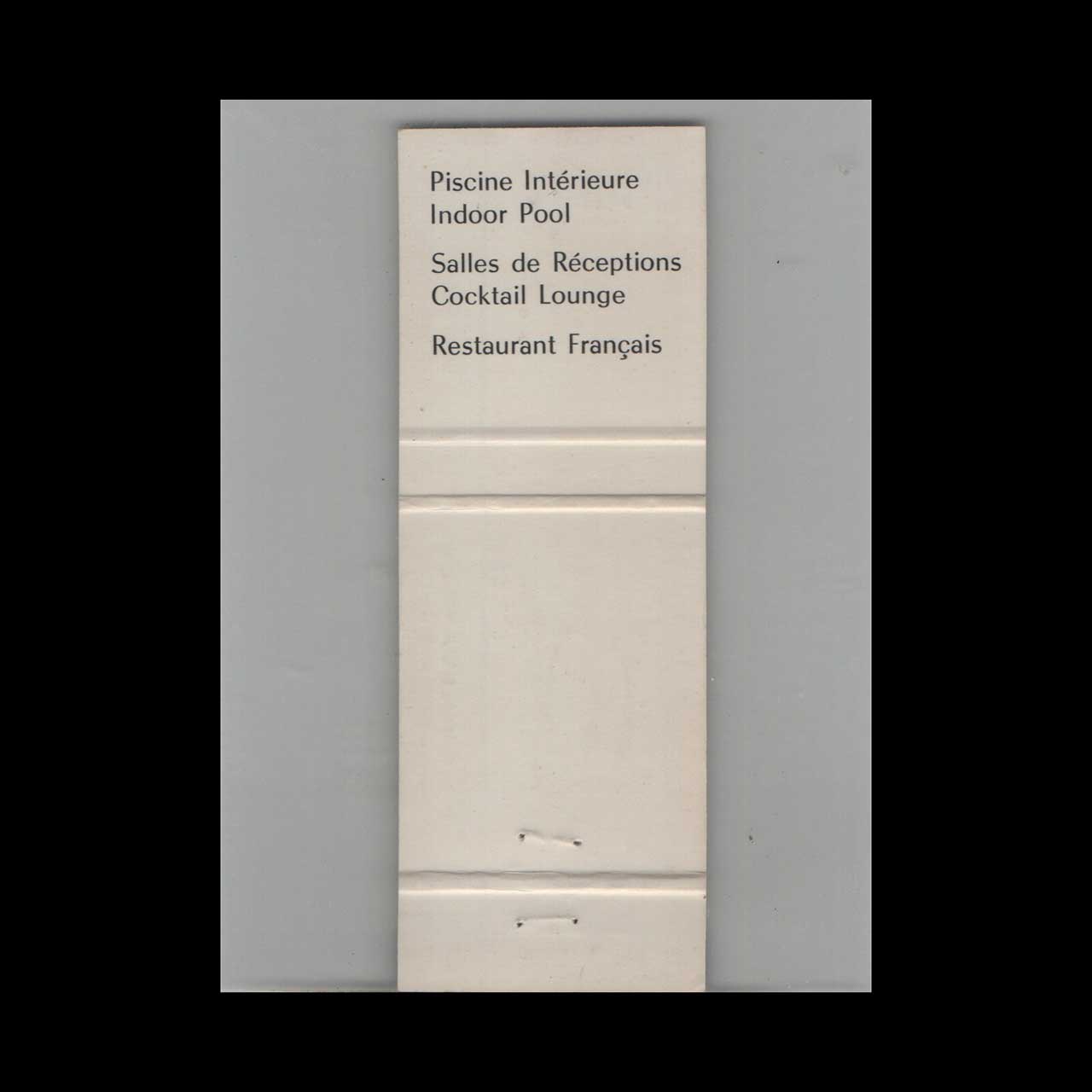 Full Length Matchbook Cover Carillon Hotel Boulevard Laurier QC Full Length Matchbook Cover Carillon Hotel Boulevard Laurier QC