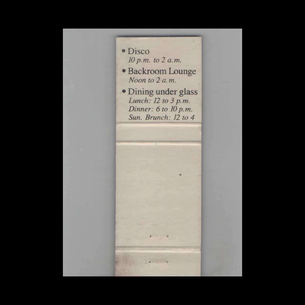 Full Length Matchbook Cover The New Prelude New Hope PA Full Length Matchbook Cover The New Prelude New Hope PA