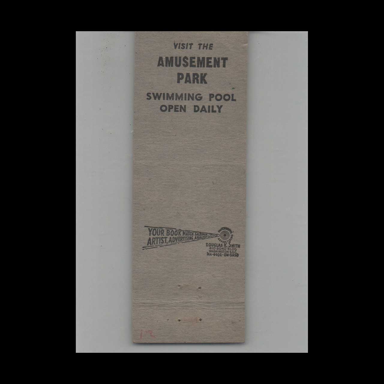 Full Length Matchbook Cover Rod N Reel Chesapeake Beach MD Full Length Matchbook Cover Rod N Reel Chesapeake Beach MD