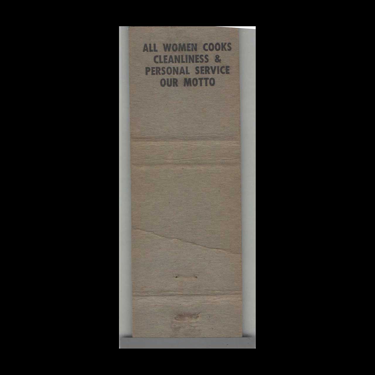 The Horseshoe Cafe Matchbook Cover West Yellowstone The Horseshoe Cafe Matchbook Cover West Yellowstone