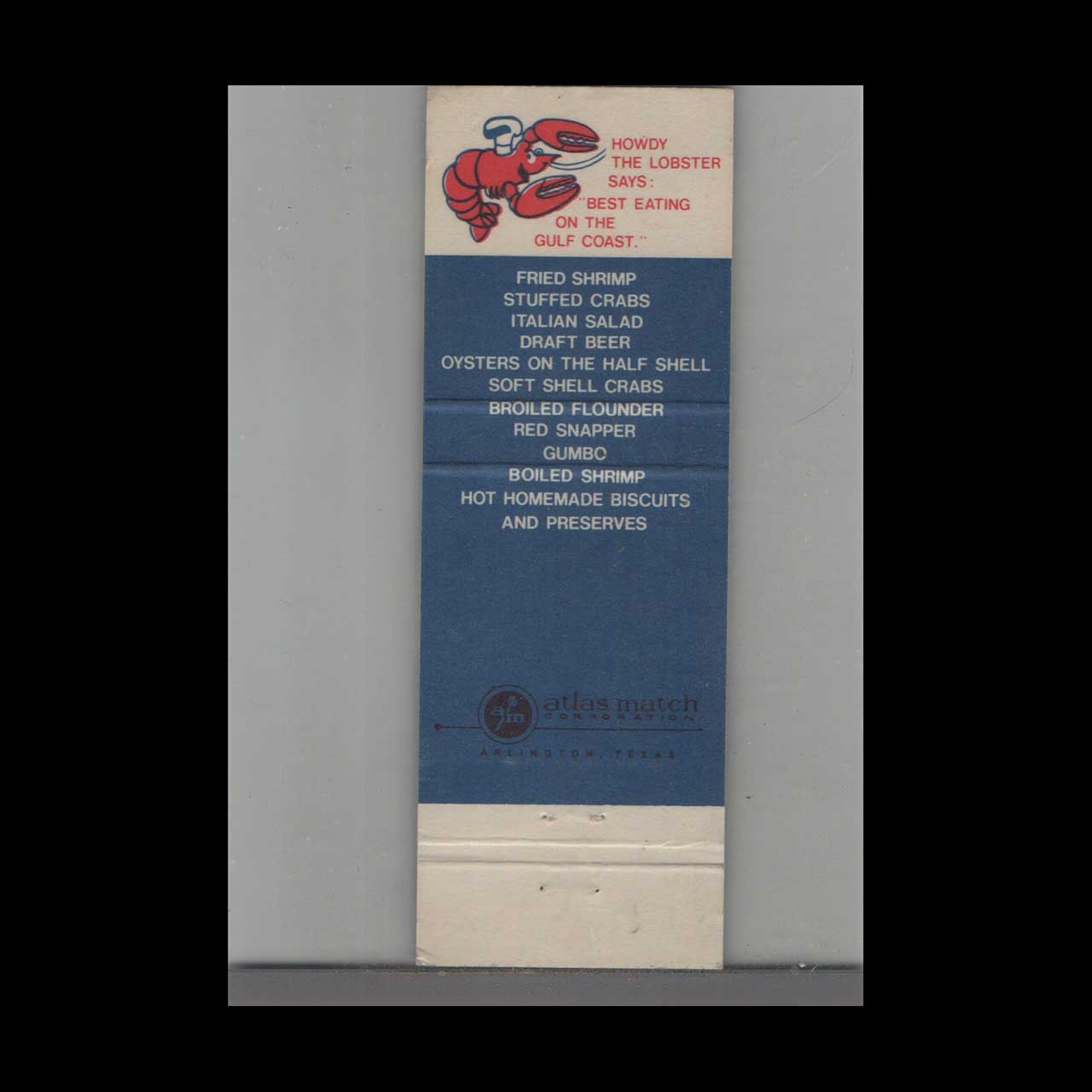 Friendship House Restaurant Matchbook Cover Gulfport MS Friendship House Restaurant Matchbook Cover Gulfport MS