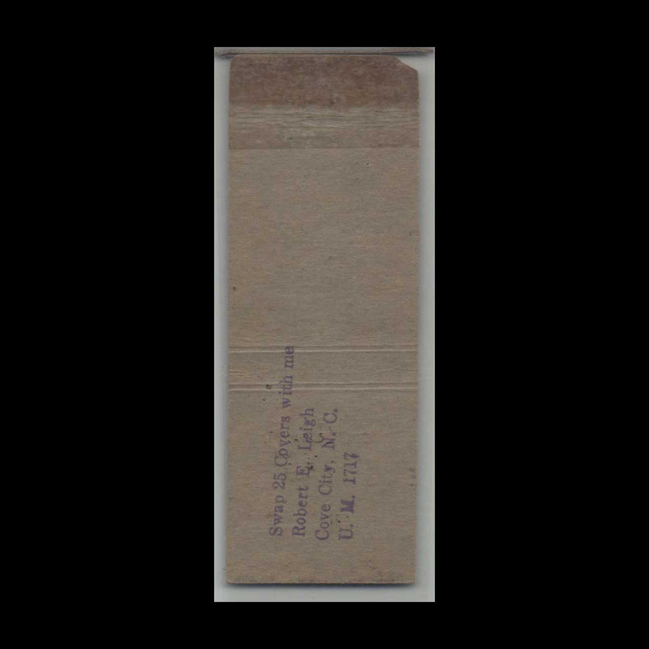 Copeland Farm Supply Co Matchbook Cover Kinston NC Copeland Farm Supply Co Matchbook Cover Kinston NC
