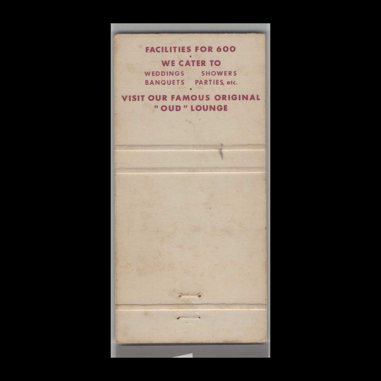Massouds Restaurant Matchbook Cover Washington Mills NY Massouds Restaurant Matchbook Cover Washington Mills NY