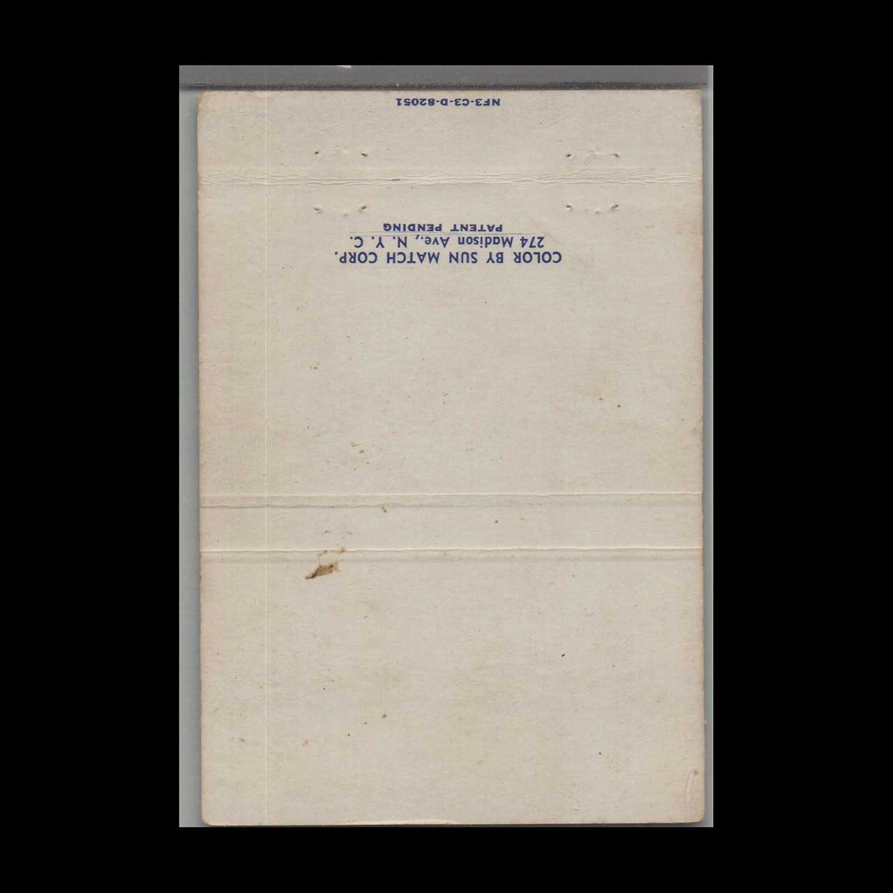 Matchbook Cover Broadway Motor Court West Palm Beach FL Matchbook Cover Broadway Motor Court West Palm Beach FL