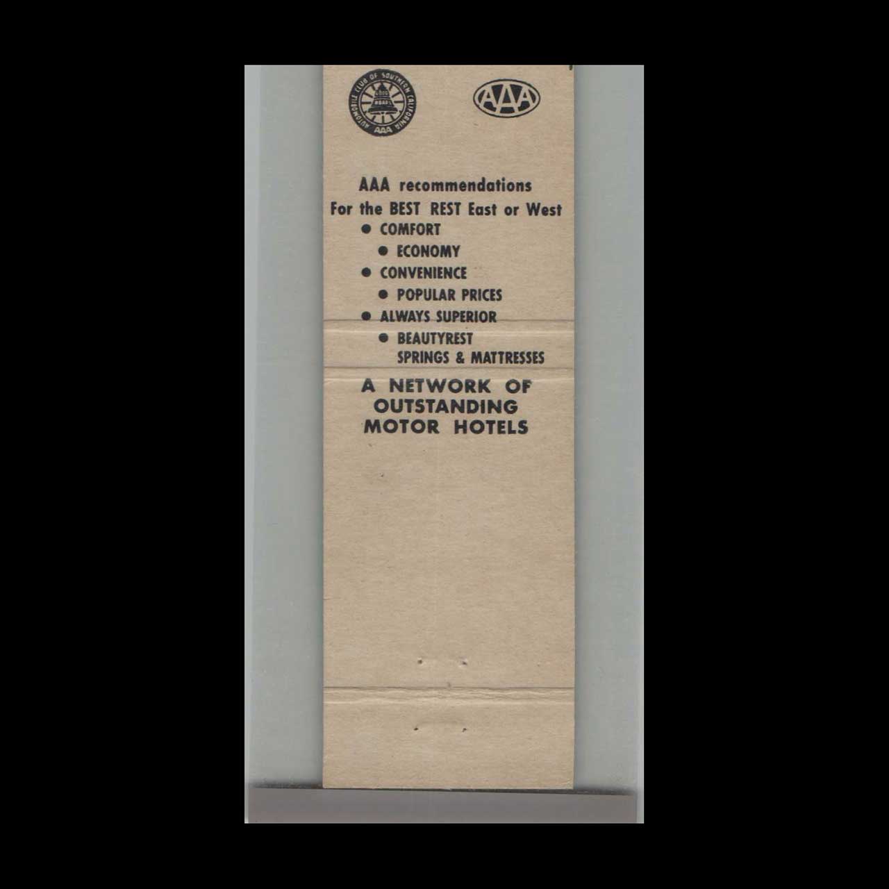 Matchbook Cover Bear TraveLodge Indianapolis IN Matchbook Cover Bear TraveLodge Indianapolis IN