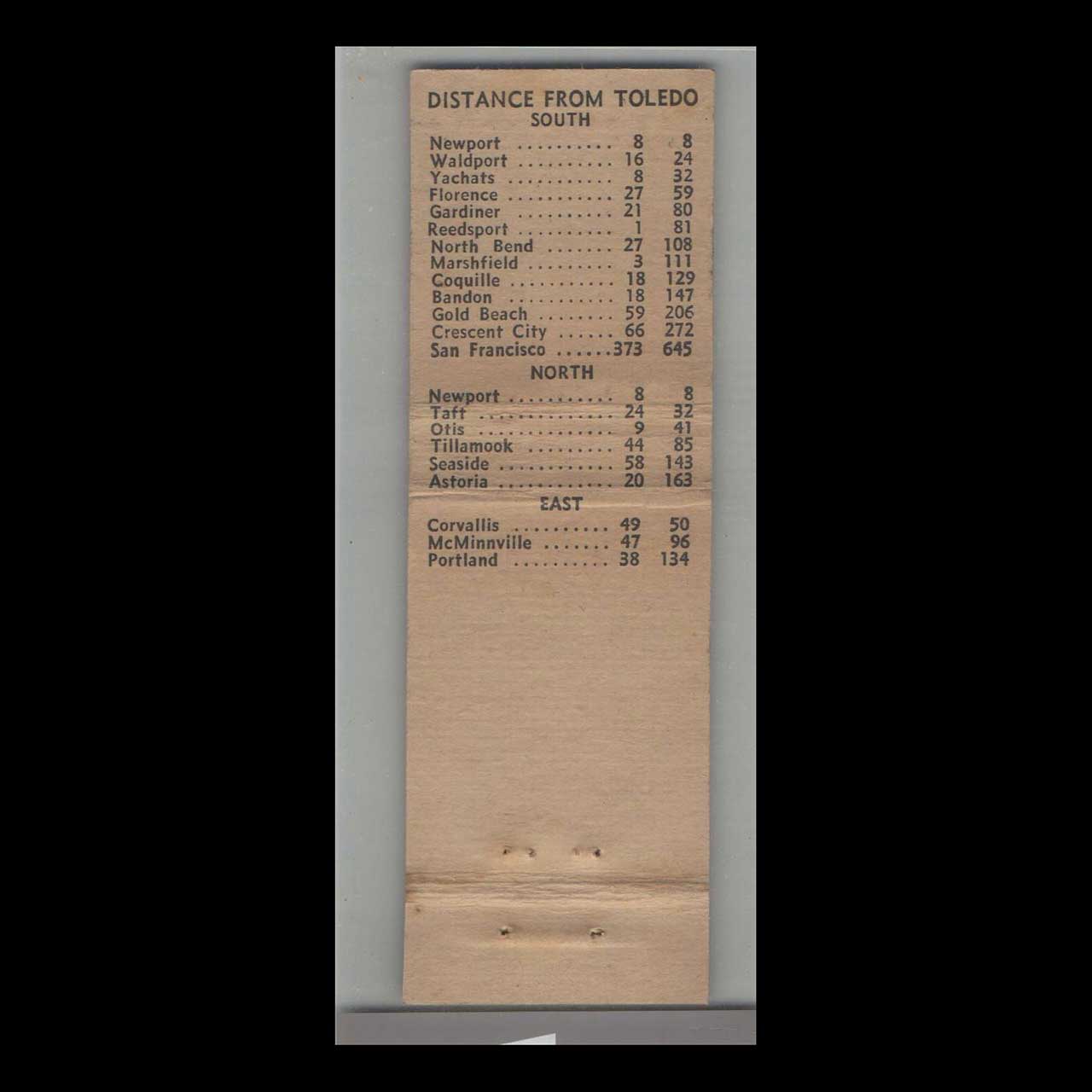 1930s Hotel Lincoln Toledo Matchbook Cover 1930s Hotel Lincoln Toledo Matchbook Cover