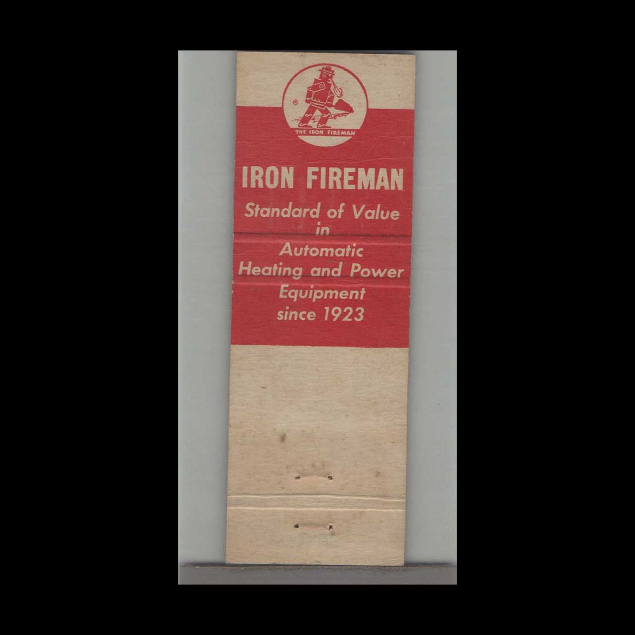 Jenco Company Iron Fireman Matchbook Cover Dayton OH Jenco Company Iron Fireman Matchbook Cover Dayton OH