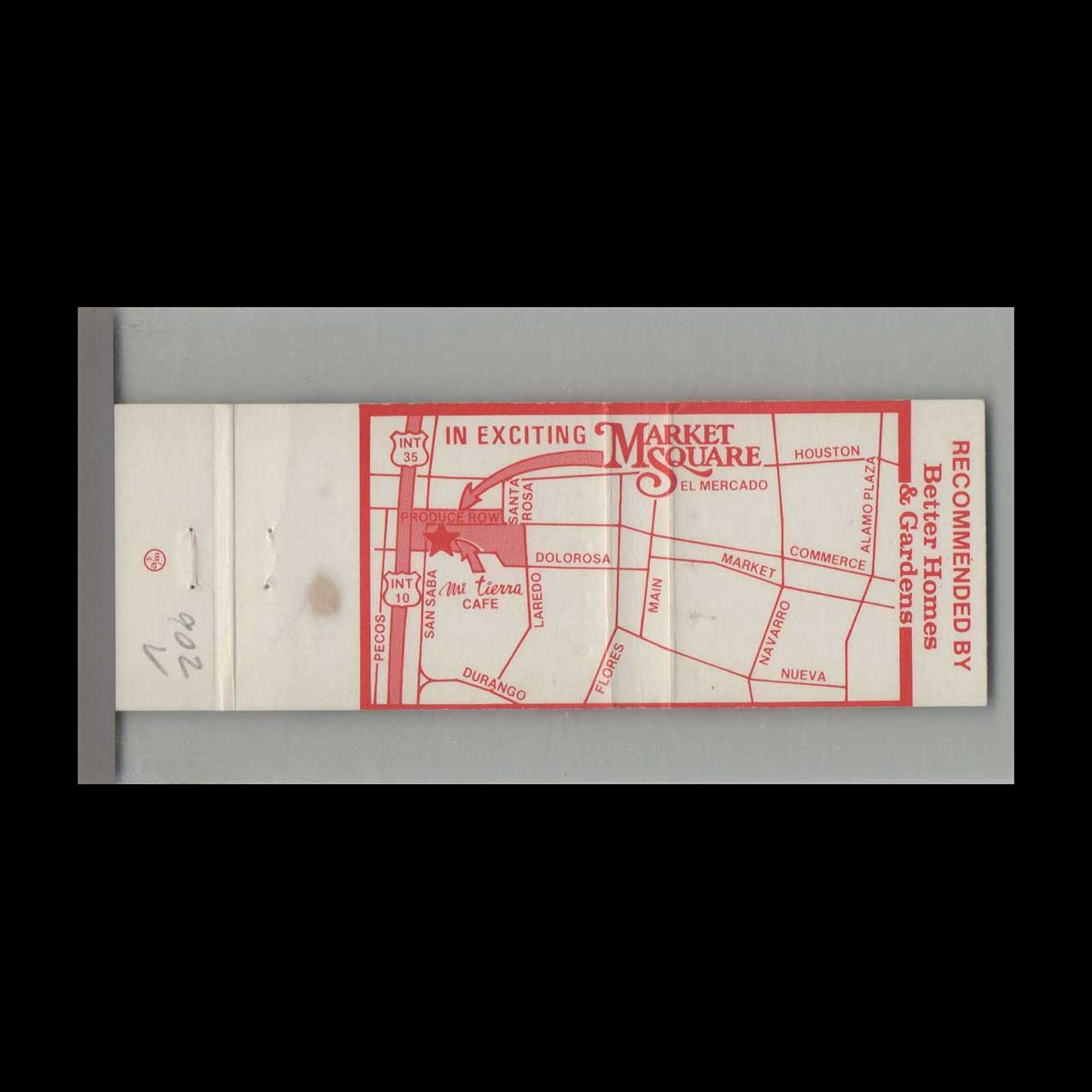 Mi Tierra Cafe Mariachi Matchbook Cover San Antonio TX Mi Tierra Cafe Mariachi Matchbook Cover San Antonio TX