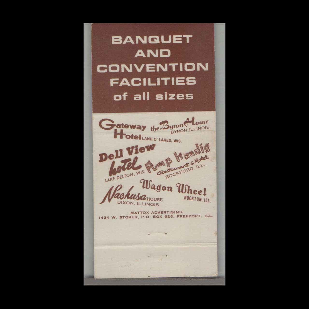 Wagon Wheel Restaurant Matchbook Cover Rockton IL Wagon Wheel Restaurant Matchbook Cover Rockton IL