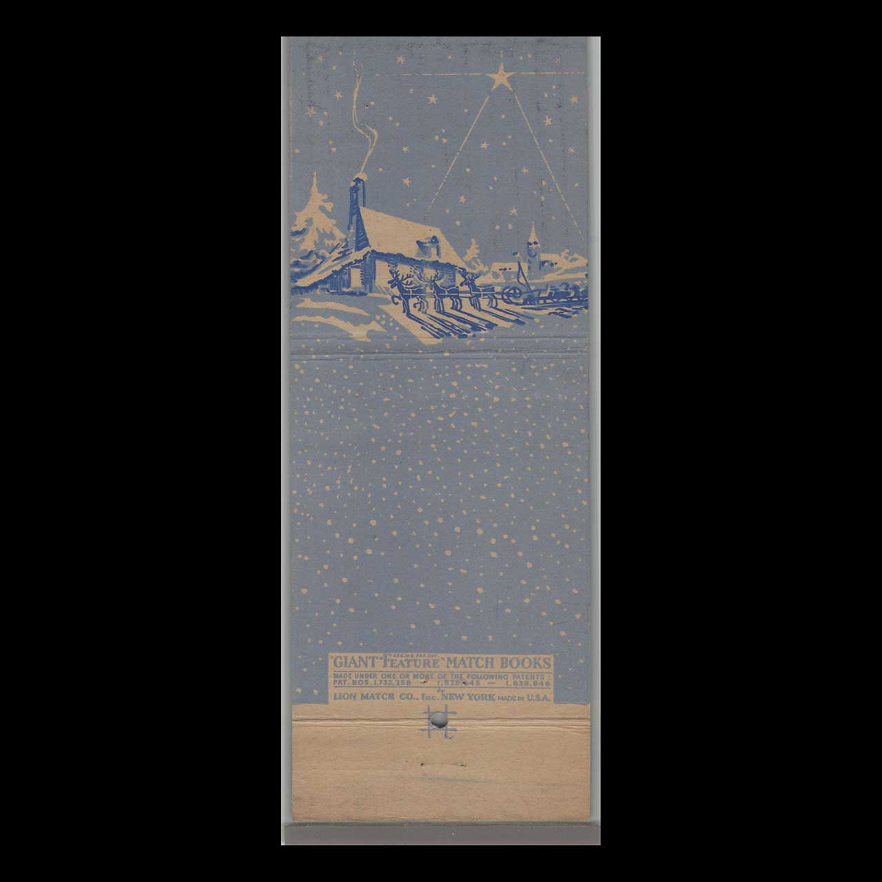 Giant Christmas Matchbook Cover Dewey Plaza Boston Giant Christmas Matchbook Cover Dewey Plaza Boston