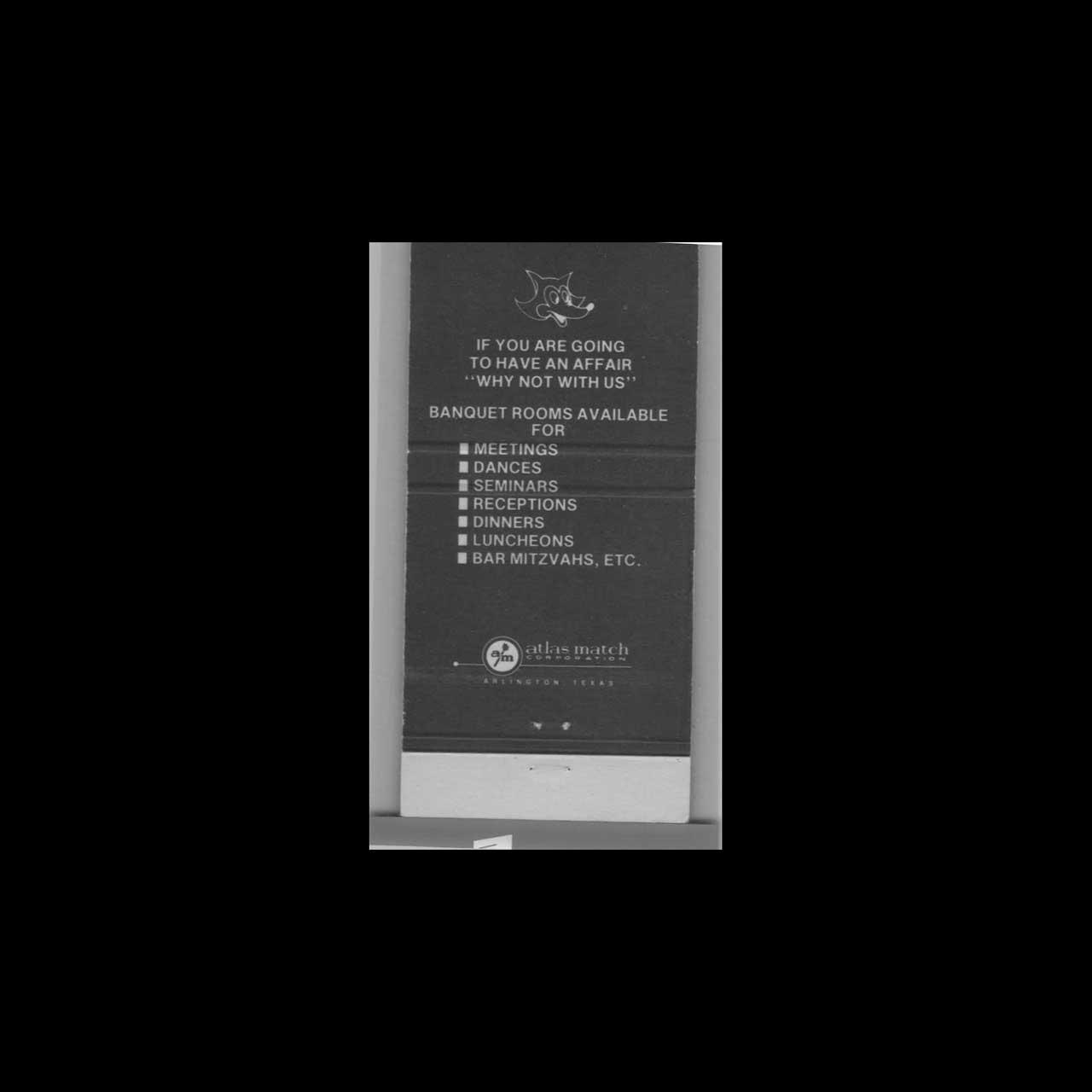 Silver Fox Supper Club Matchbook Cover Anaheim CA Silver Fox Supper Club Matchbook Cover Anaheim CA