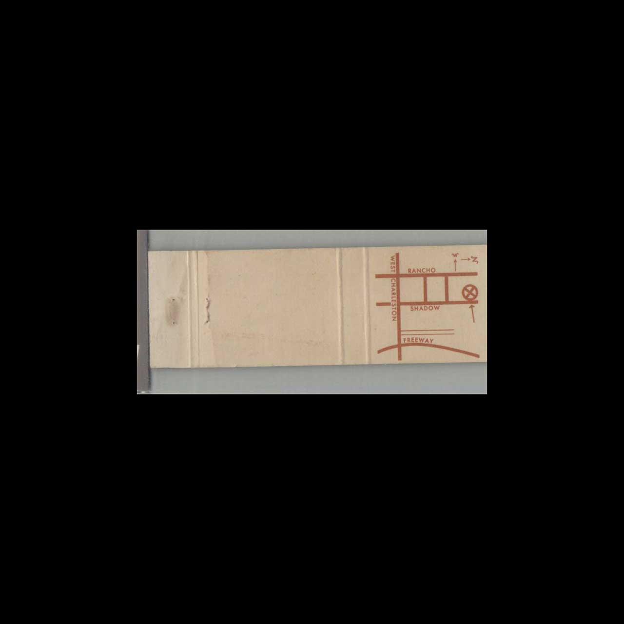 Matchbook Cover Nevada Valley Hospital Las Vegas NV Matchbook Cover Nevada Valley Hospital Las Vegas NV