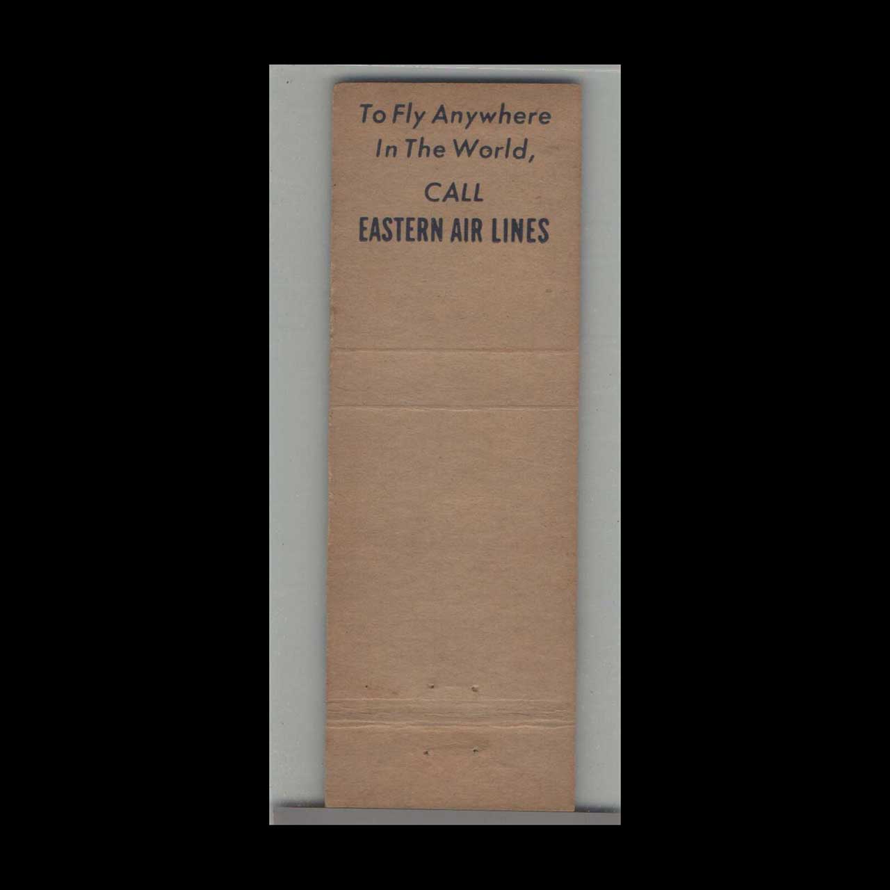 Eastern Airlines Great Silver Fleet Matchbook Cover Eastern Airlines Great Silver Fleet Matchbook Cover