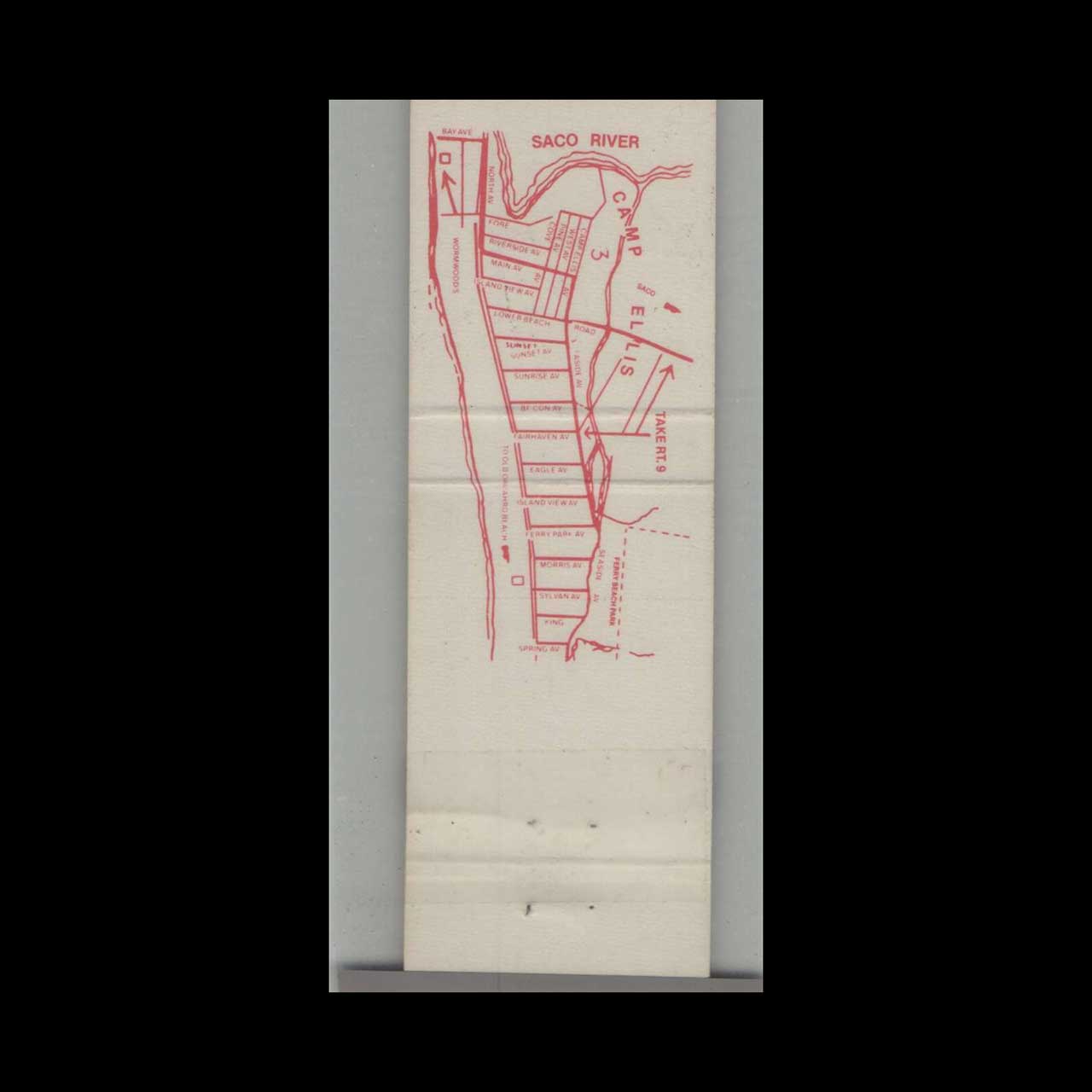 Lobster Matchbook Cover Wormwoods Saco ME Lobster Matchbook Cover Wormwoods Saco ME