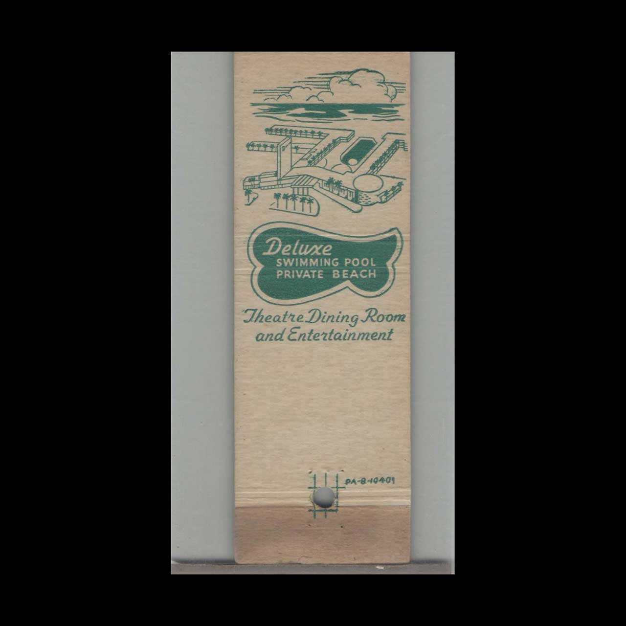 Matchbook Cover Miami Beach The Dunes Miami Beach FL Matchbook Cover Miami Beach The Dunes Miami Beach FL