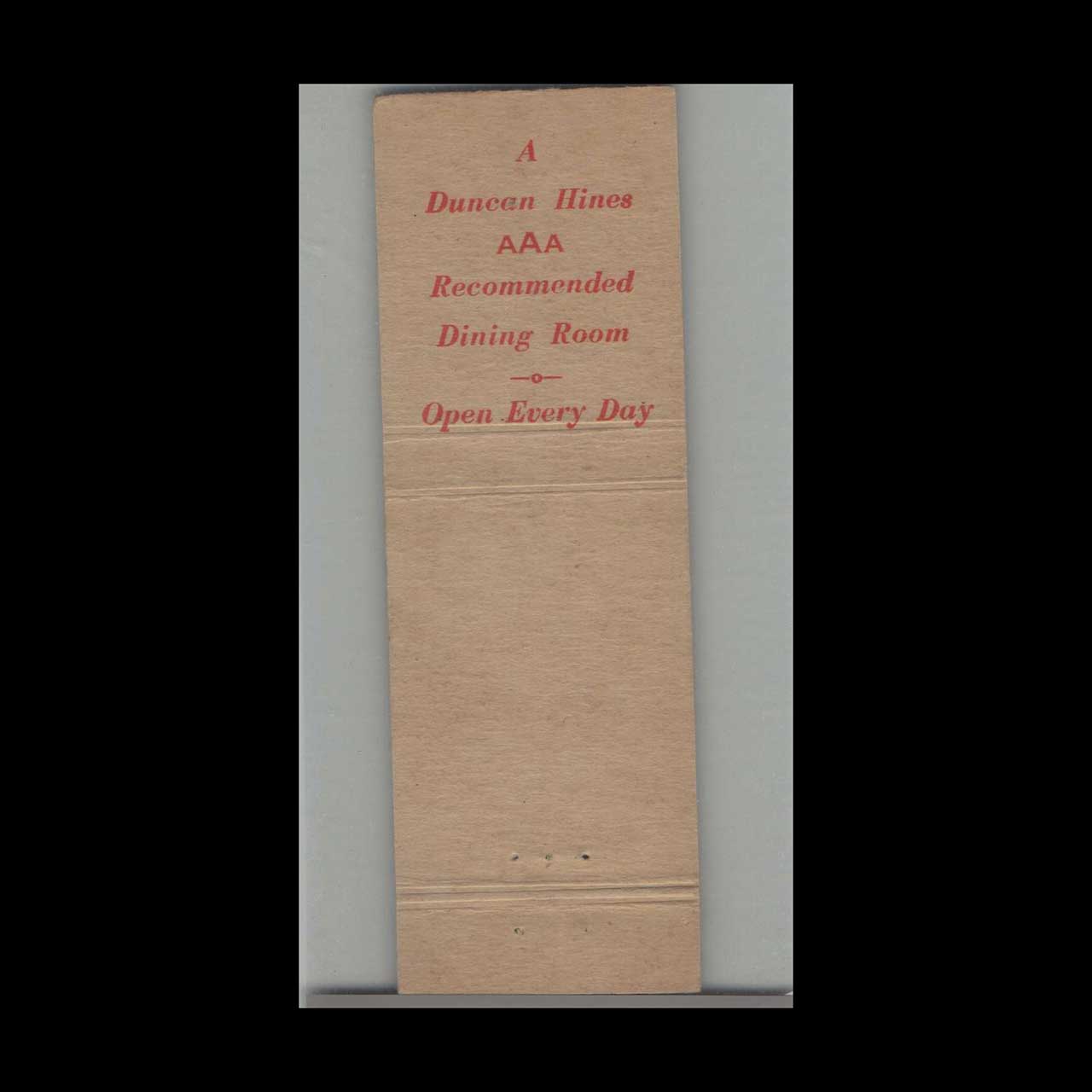 Lincoln Key Dining Room Matchbook Cover Ft Wayne Lincoln Key Dining Room Matchbook Cover Ft Wayne
