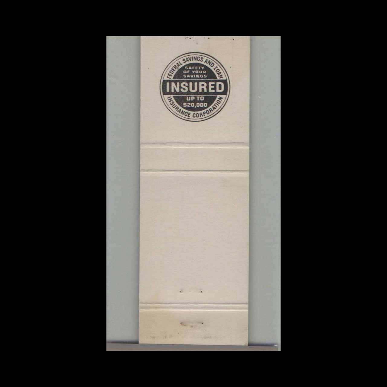 Matchbook Cover Lincoln Lincoln Savings & Loan Association Matchbook Cover Lincoln Lincoln Savings & Loan Association