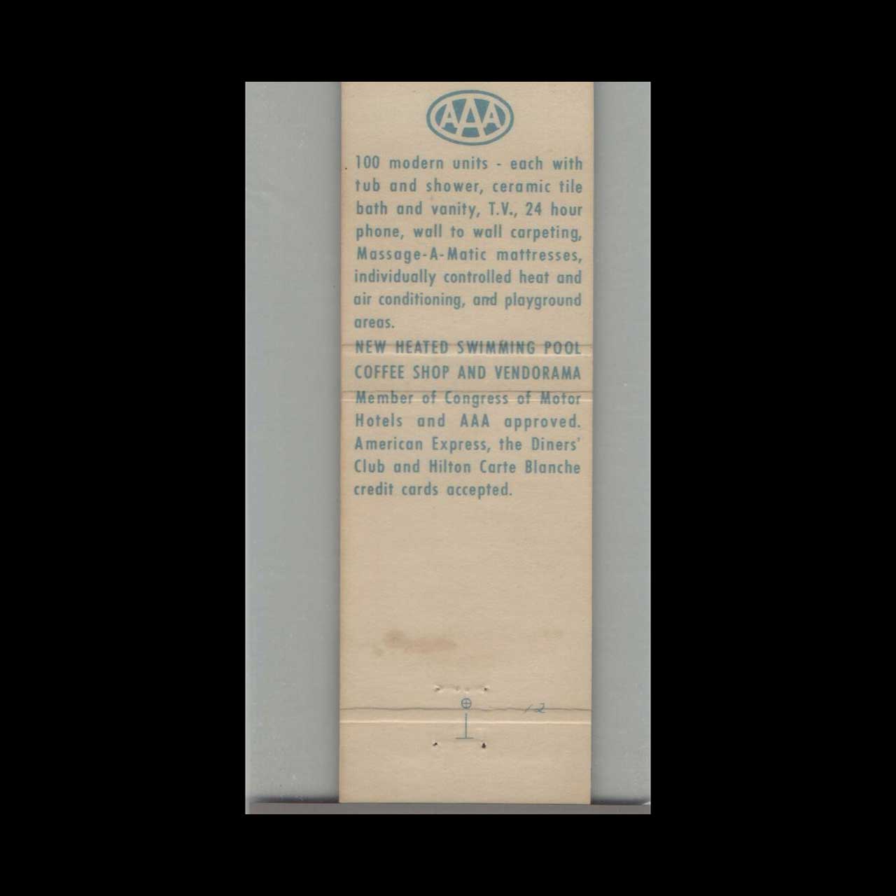 Matchbook Cover Lincoln Congress Inn Lincoln Highway Lancaster PA Matchbook Cover Lincoln Congress Inn Lincoln Highway Lancaster PA