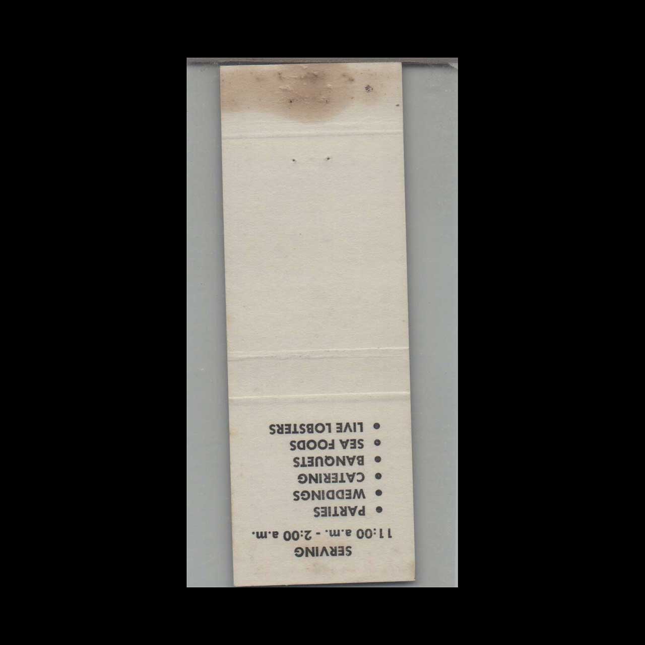 John Schusters Steak House Masury OH Matchbook Cover John Schusters Steak House Masury OH Matchbook Cover