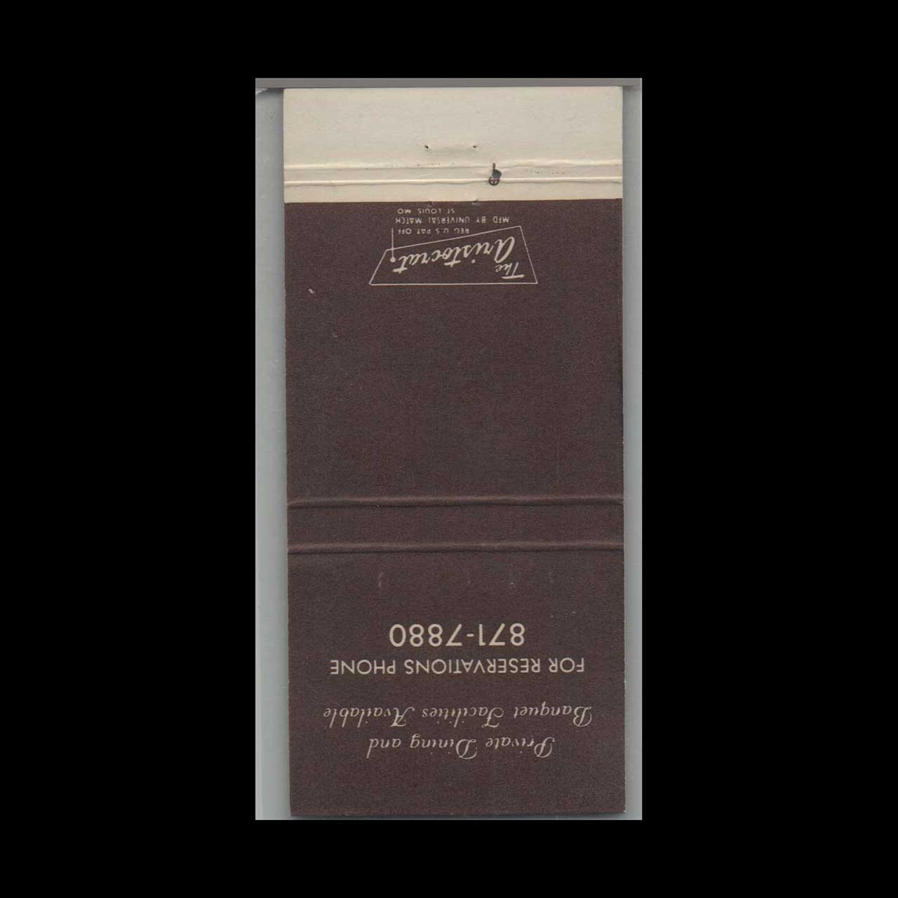 The Iron Gate Westlake Matchbook Cover The Iron Gate Westlake Matchbook Cover