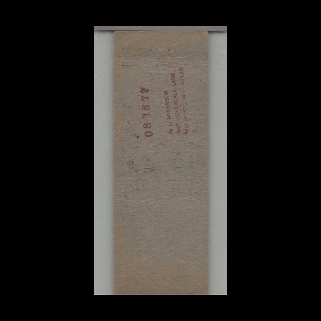 Nevada Sun Cafe Lovelock Matchbook Cover Nevada Sun Cafe Lovelock Matchbook Cover