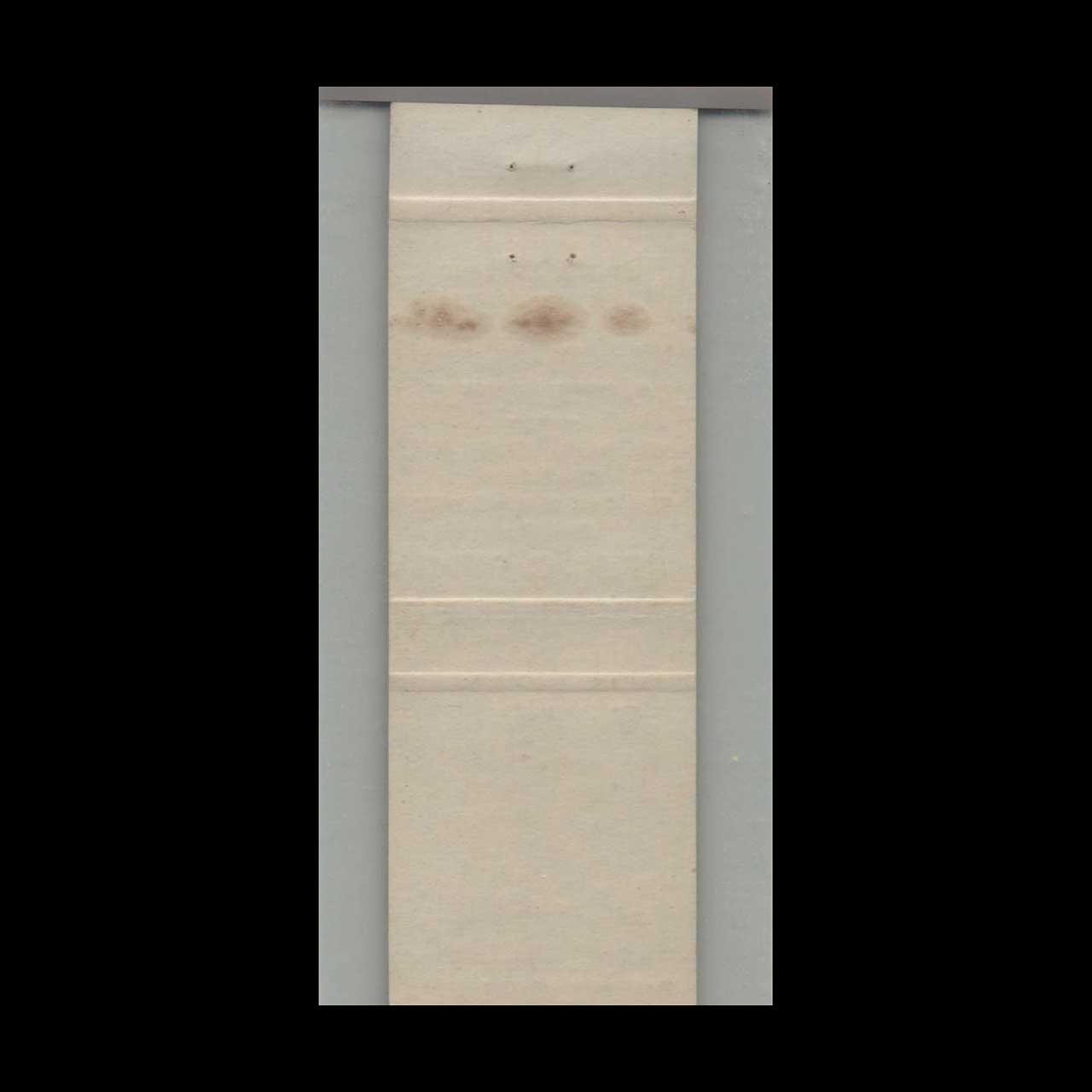 California Bull & Bush Restaurant Matchbook Cover California Bull & Bush Restaurant Matchbook Cover