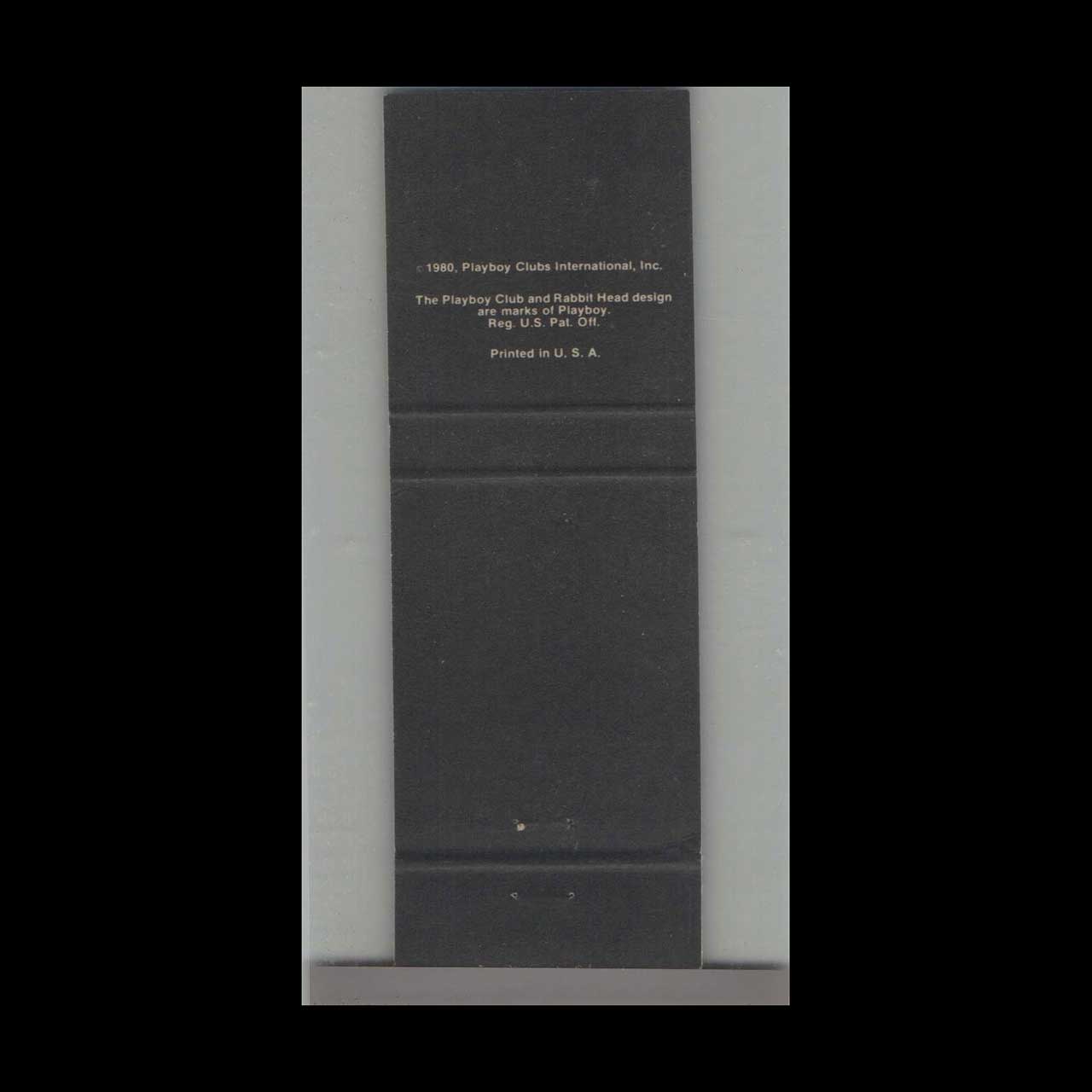 Playboy Club San Diego 1980 Matchbook Cover Playboy Club San Diego 1980 Matchbook Cover