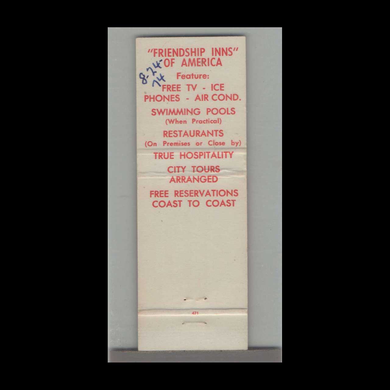 Matchbook Cover Montana Rainbow Motel Bozeman MT Matchbook Cover Montana Rainbow Motel Bozeman MT