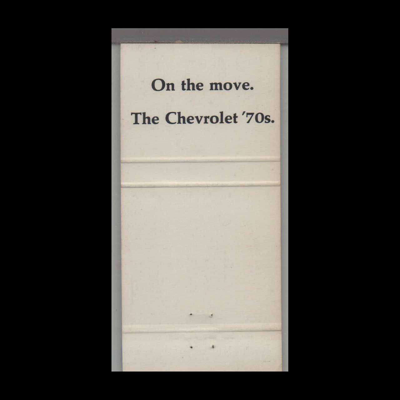 Alexander Chevrolet Franklin IN Matchbook Cover Alexander Chevrolet Franklin IN Matchbook Cover