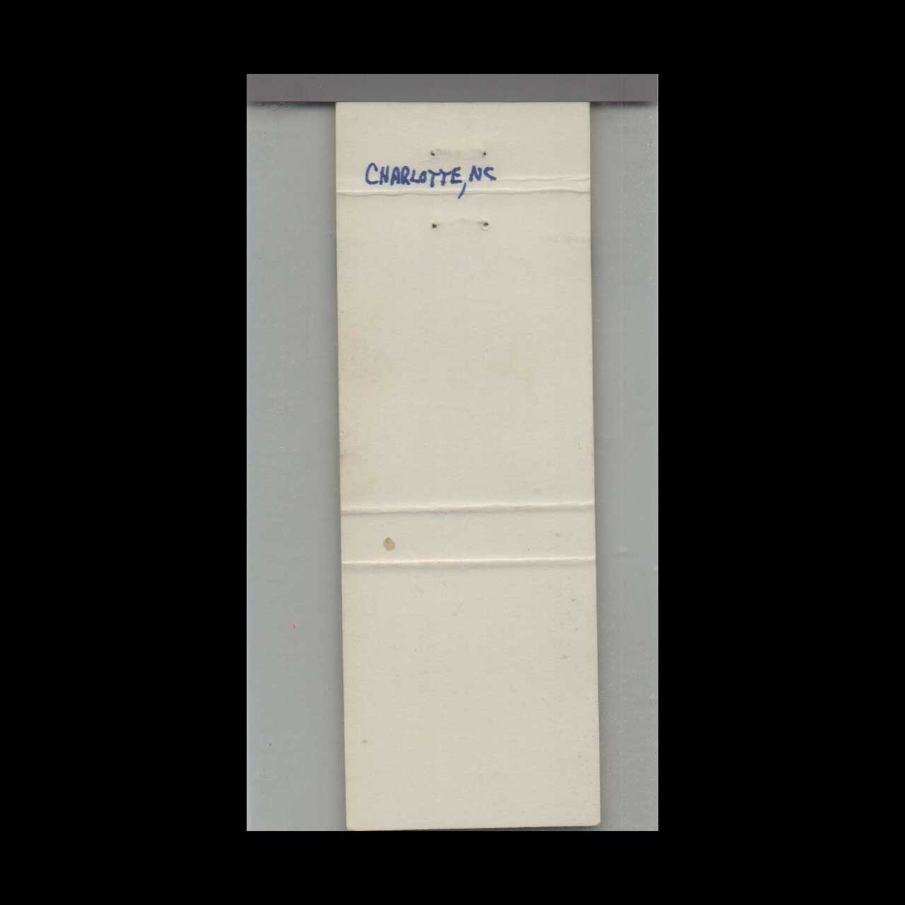 Luigis Italian Pizza Matchbook Cover Charlotte NC Luigis Italian Pizza Matchbook Cover Charlotte NC