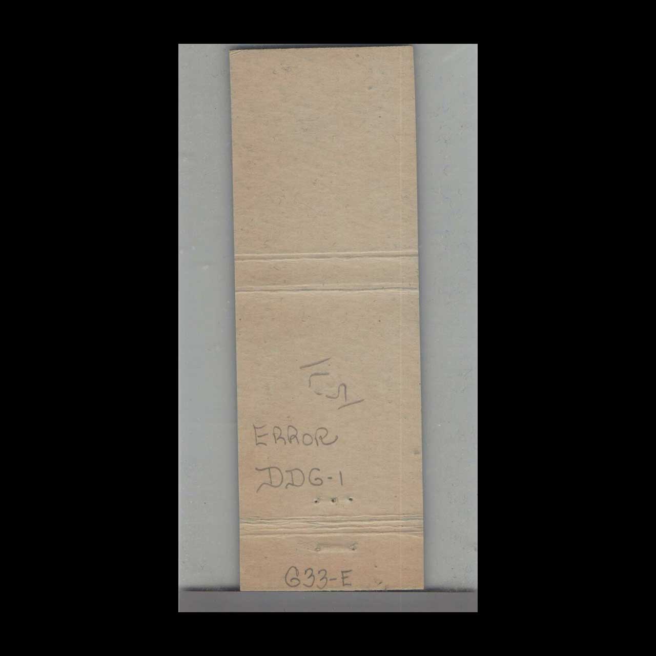 Matchbook Cover US Navy Ship USS Gyatt DDG 712 Matchbook Cover US Navy Ship USS Gyatt DDG 712