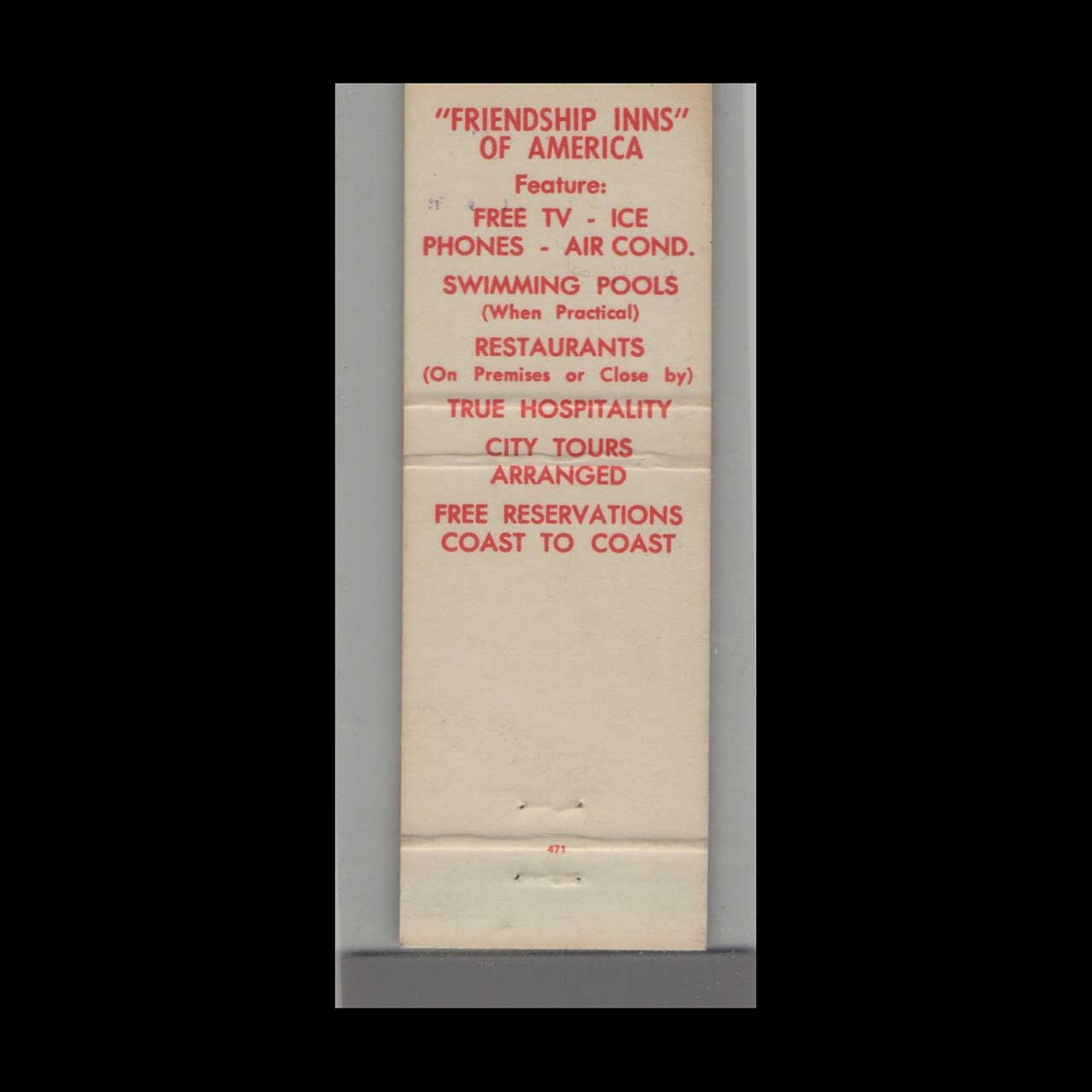 Matchbook Cover Camellia Motel Winter Haven FL Matchbook Cover Camellia Motel Winter Haven FL