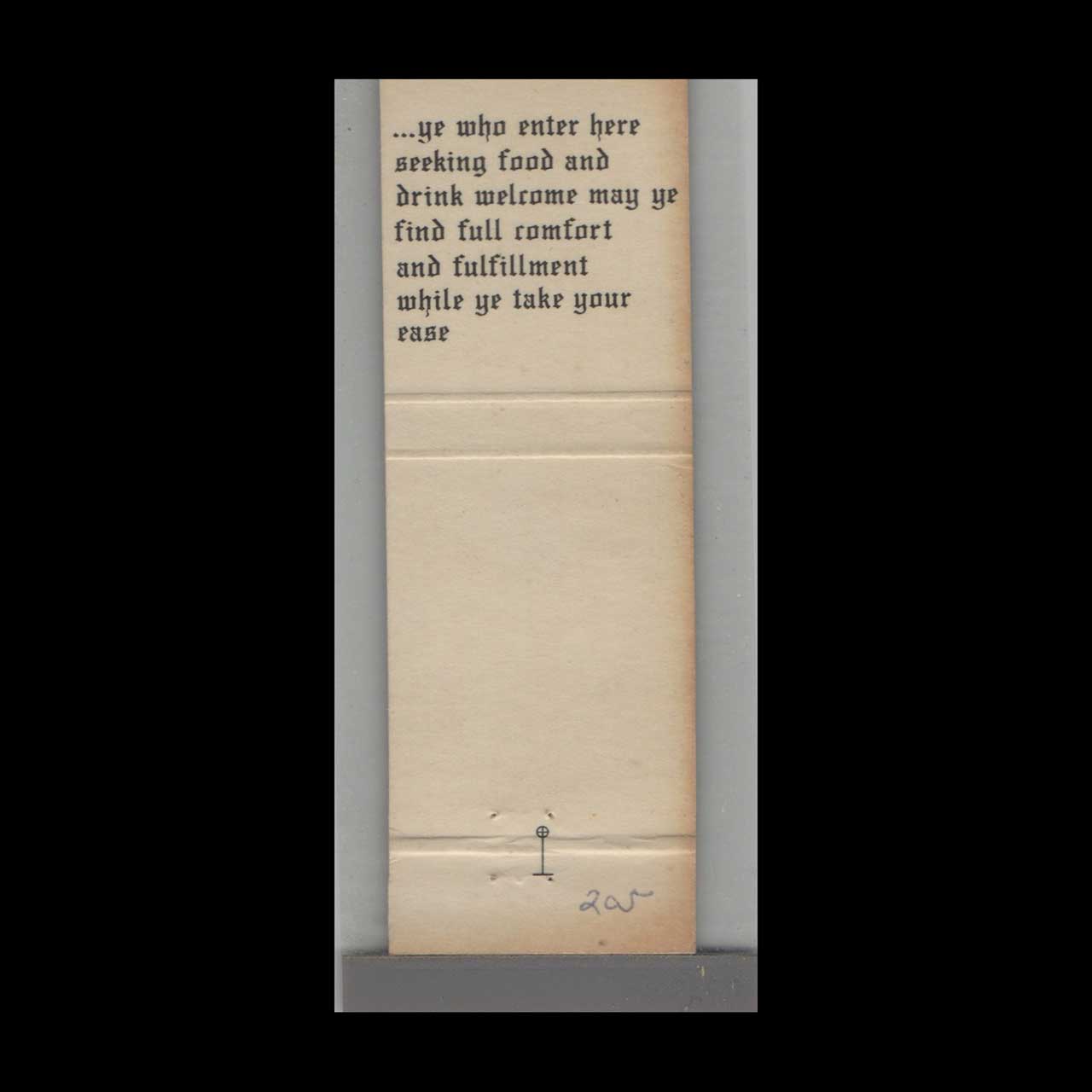 Matchbook Cover Piccadilly Pub Naples FL Matchbook Cover Piccadilly Pub Naples FL