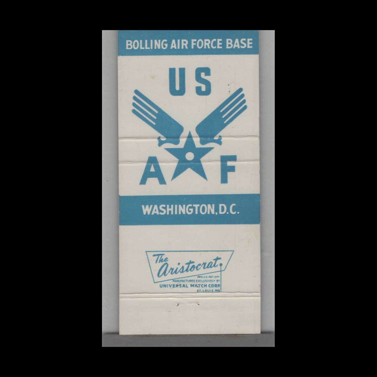 Military Bolling AFB Matchbook Cover Washington DC Military Bolling AFB Matchbook Cover Washington DC