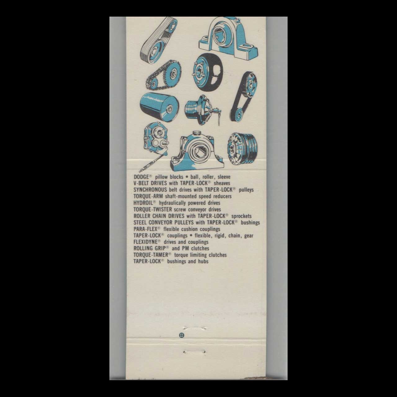 West Virginia Reliance Electric Co Dodge Matchbook Cover West Virginia Reliance Electric Co Dodge Matchbook Cover