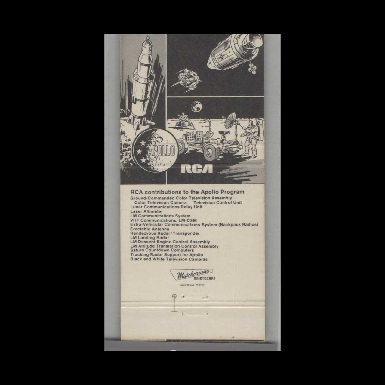 Apollo 9 Space Mission Matchbook Cover March 1969 Apollo 9 Space Mission Matchbook Cover March 1969