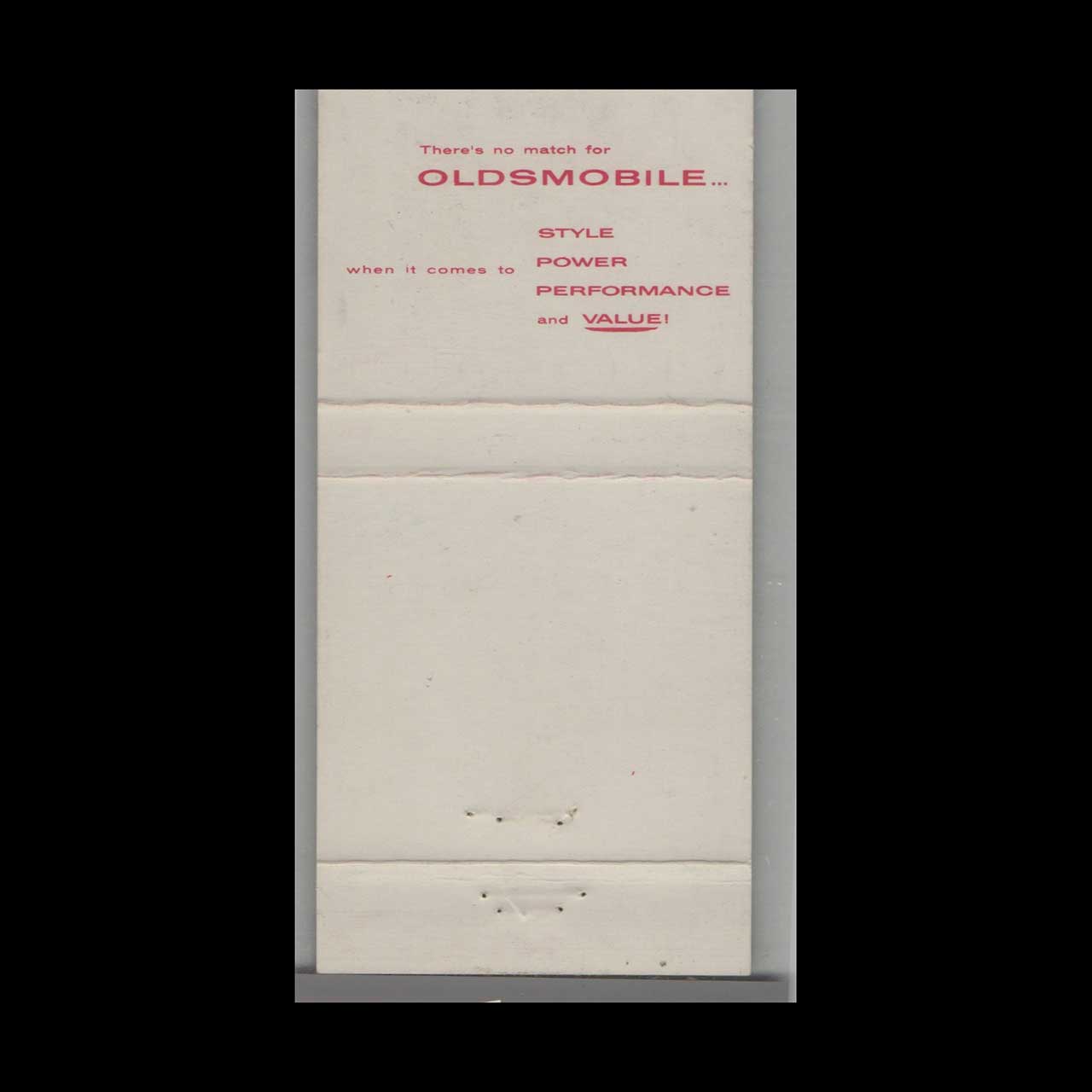 1957 Oldsmobile Dealer Matchbook Cover Trenor Motors 1957 Oldsmobile Dealer Matchbook Cover Trenor Motors