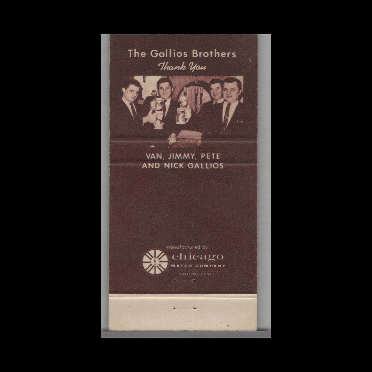 Matchbook Cover Millers Pub Chicago IL Matchbook Cover Millers Pub Chicago IL