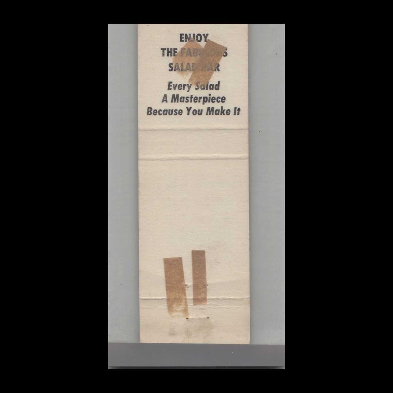 Matchbook Cover Florida Colonial Tavern Eustis FL Matchbook Cover Florida Colonial Tavern Eustis FL