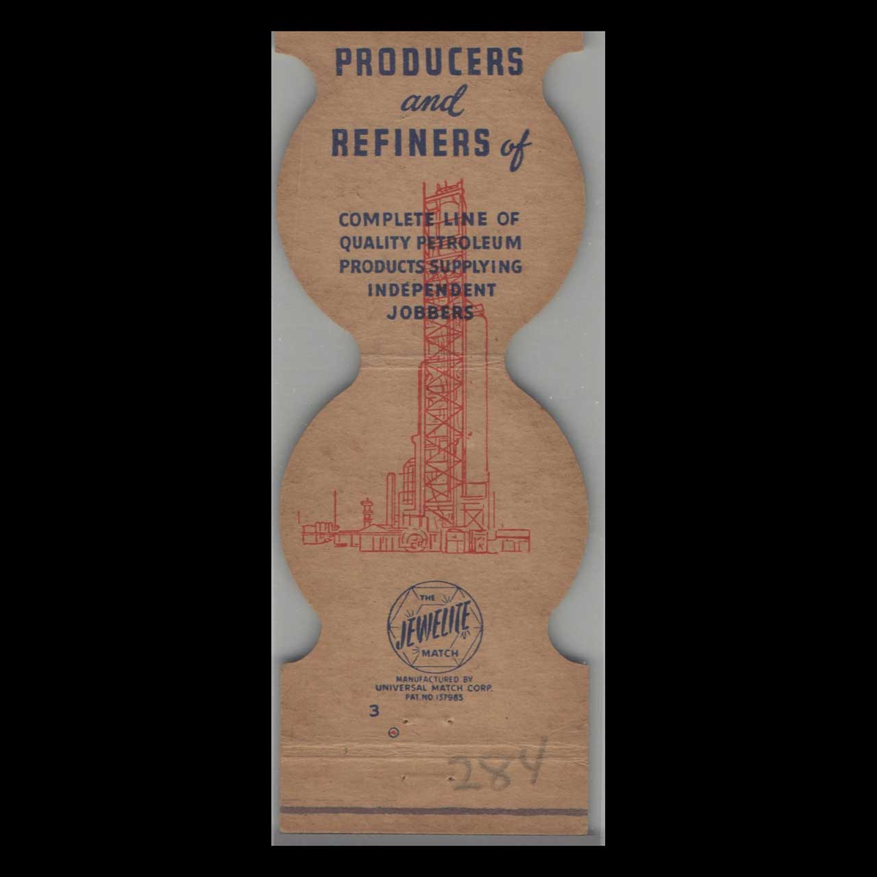 Great Lakes Refinery Chicago Matchbook Cover Great Lakes Refinery Chicago Matchbook Cover