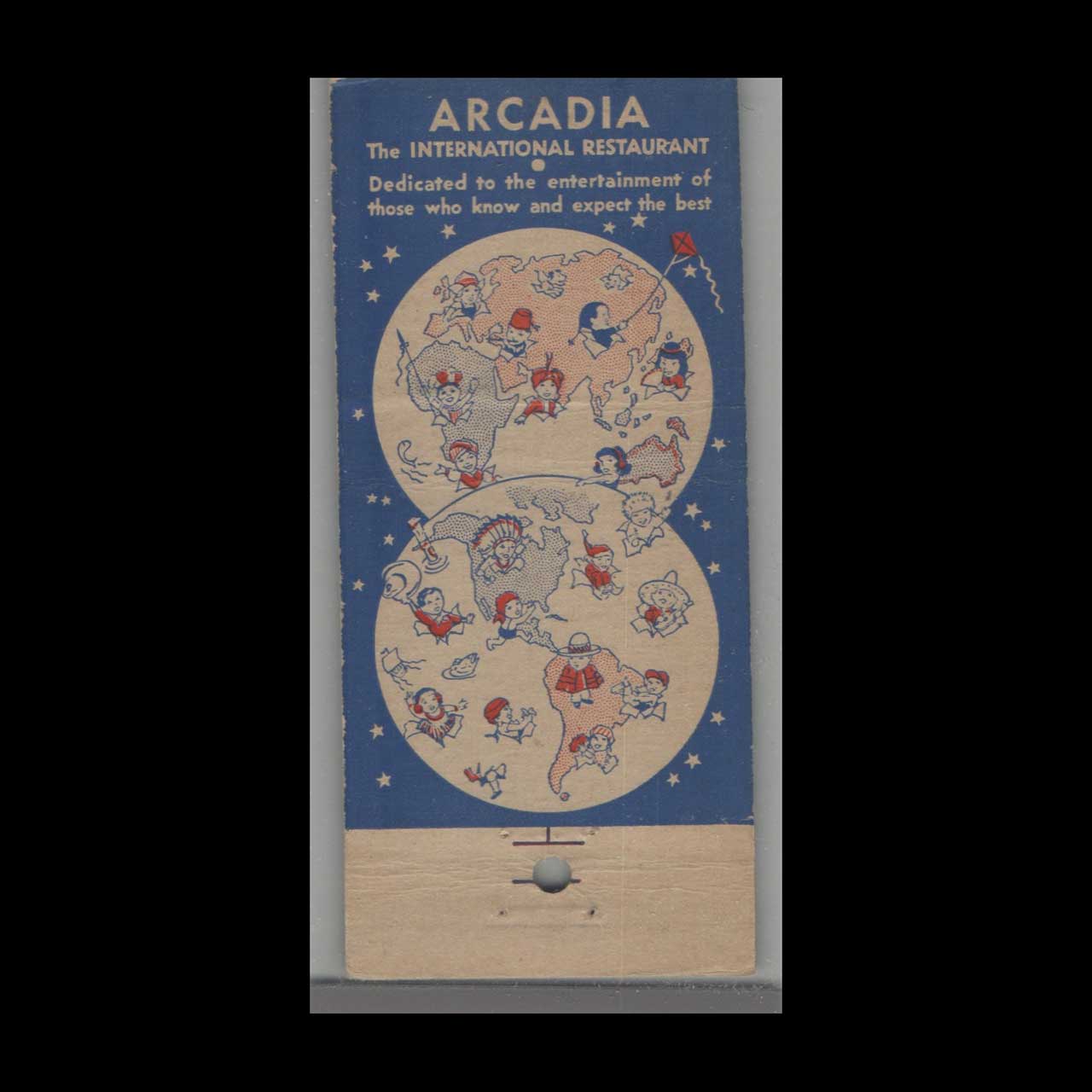 Arcadia International Restaurant Matchbook Cover Philadelphia Arcadia International Restaurant Matchbook Cover Philadelphia