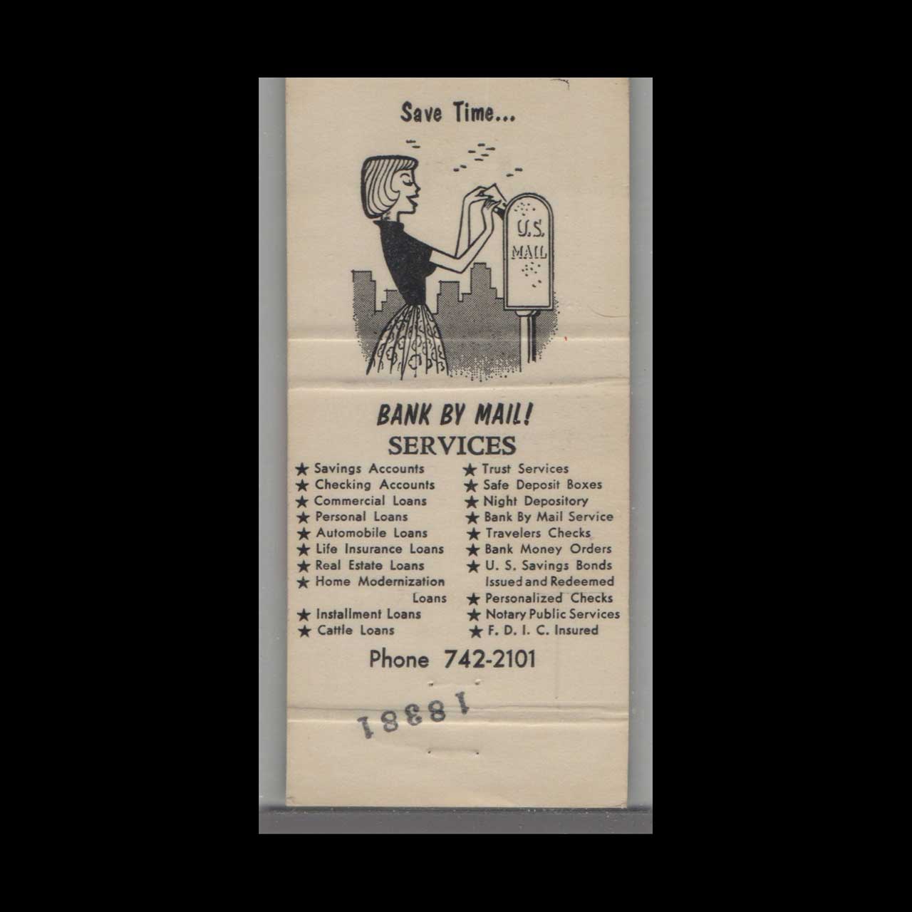 Matchbook Cover Citizens State Bank Hiawatha KS Matchbook Cover Citizens State Bank Hiawatha KS