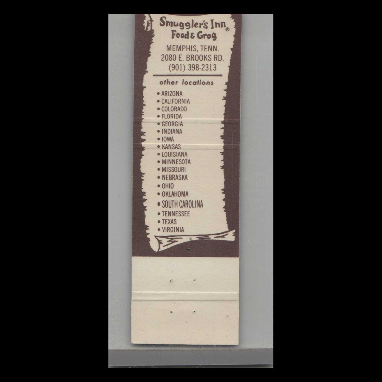 Matchbook Cover Sarasota FL Smugglers Inn Matchbook Cover Sarasota FL Smugglers Inn