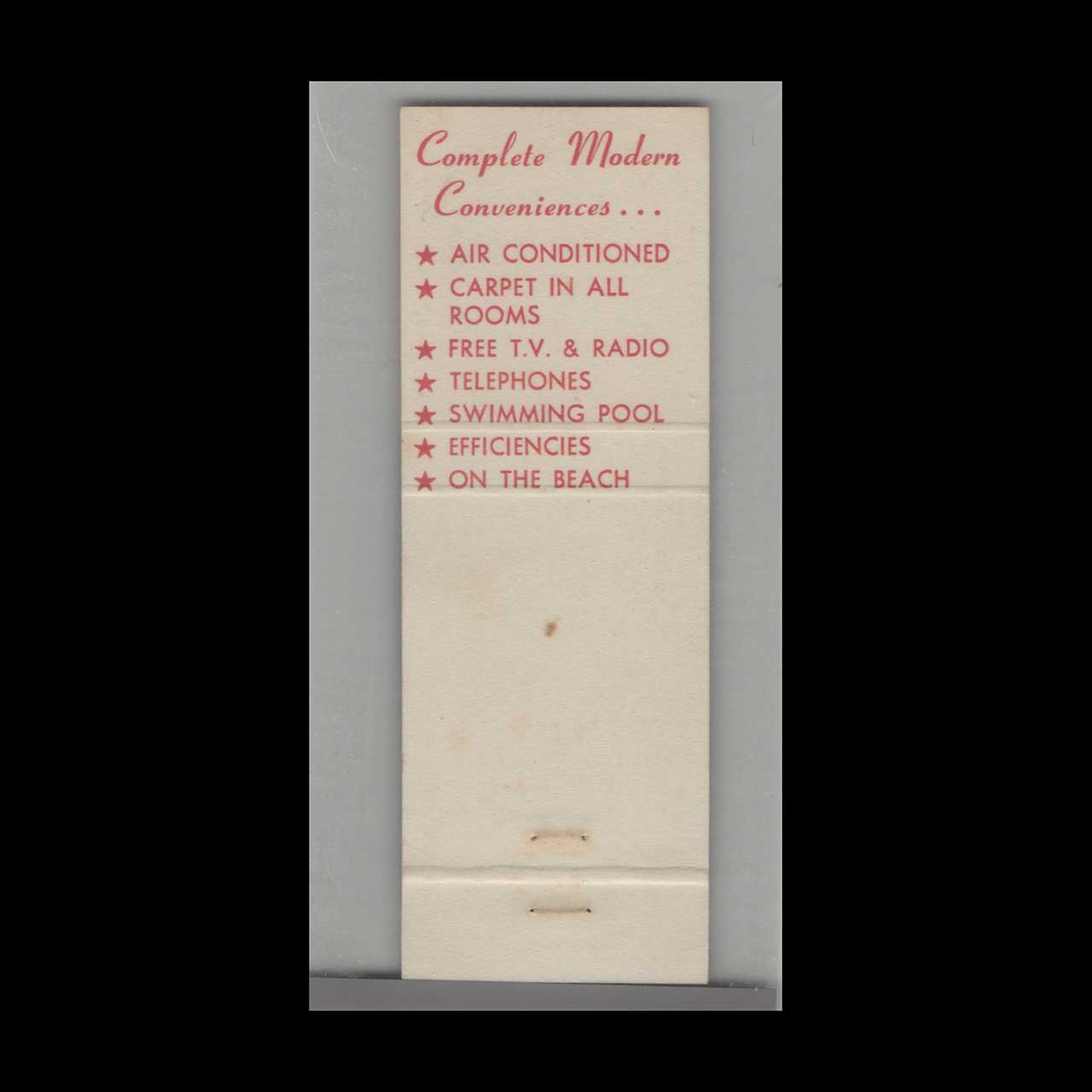 Matchbook Cover Grand Prix Motel Daytona Beach FL Matchbook Cover Grand Prix Motel Daytona Beach FL