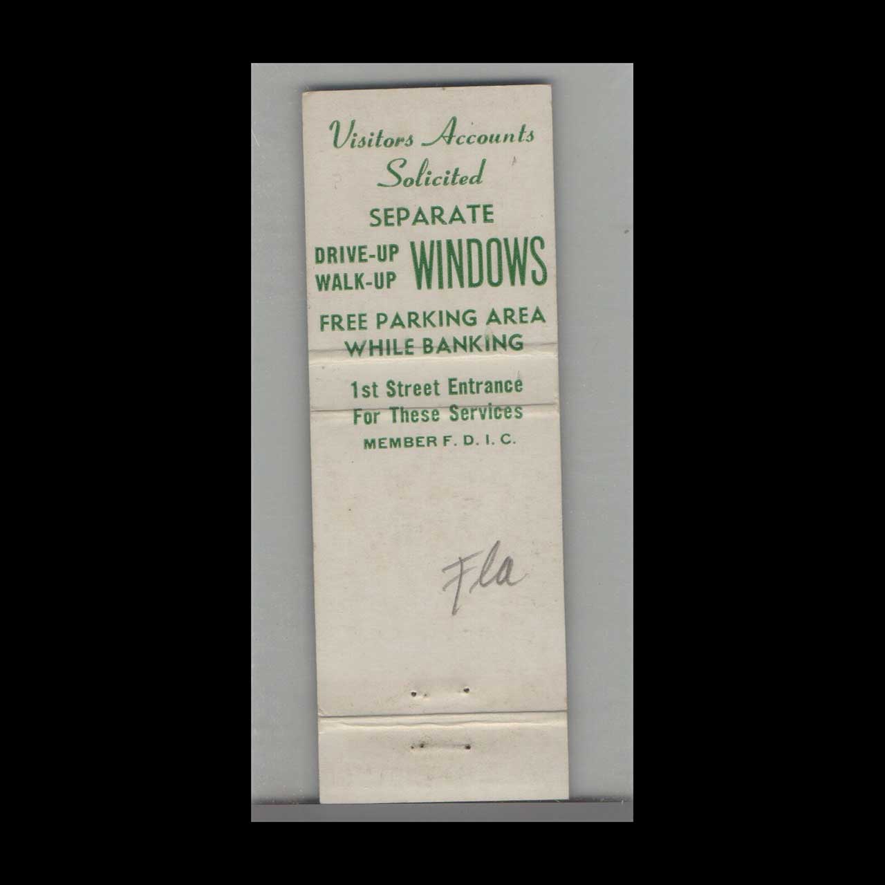 Matchbook Cover Sarasota Bank & Trust Company Sarasota FL Matchbook Cover Sarasota Bank & Trust Company Sarasota FL