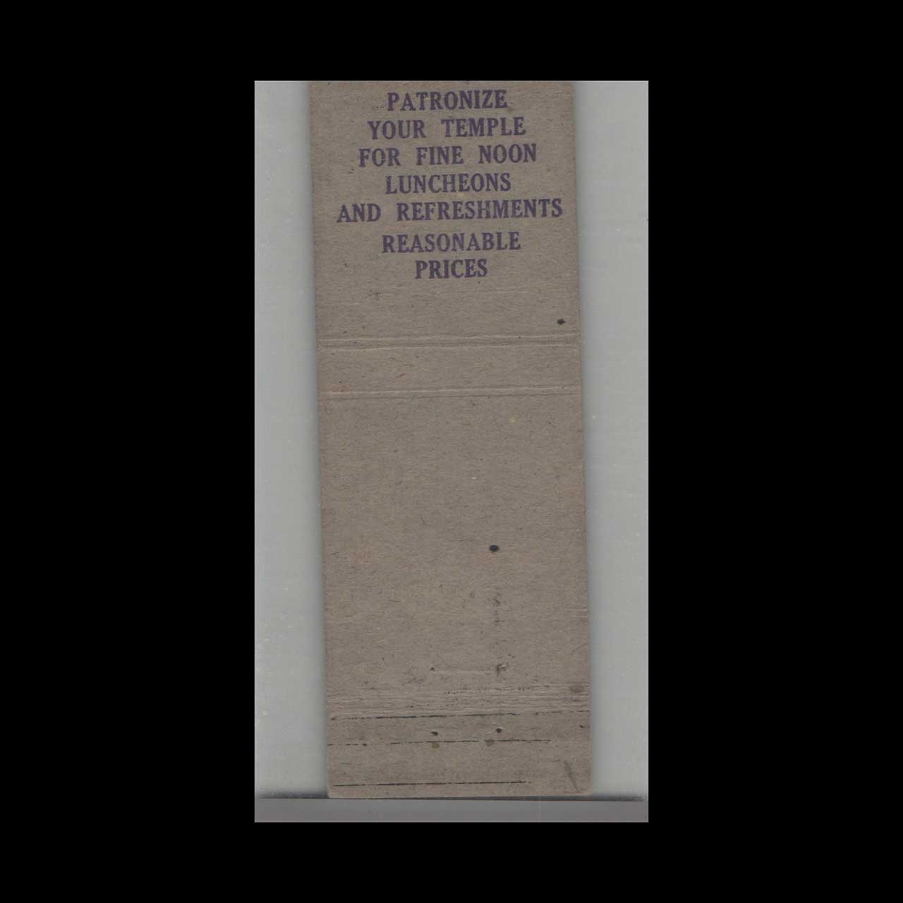 BPOE Elks Lodge #155 Fort Wayne Matchbook Cover BPOE Elks Lodge #155 Fort Wayne Matchbook Cover